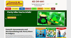 Desktop Screenshot of canuckamusements.com