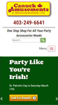 Mobile Screenshot of canuckamusements.com